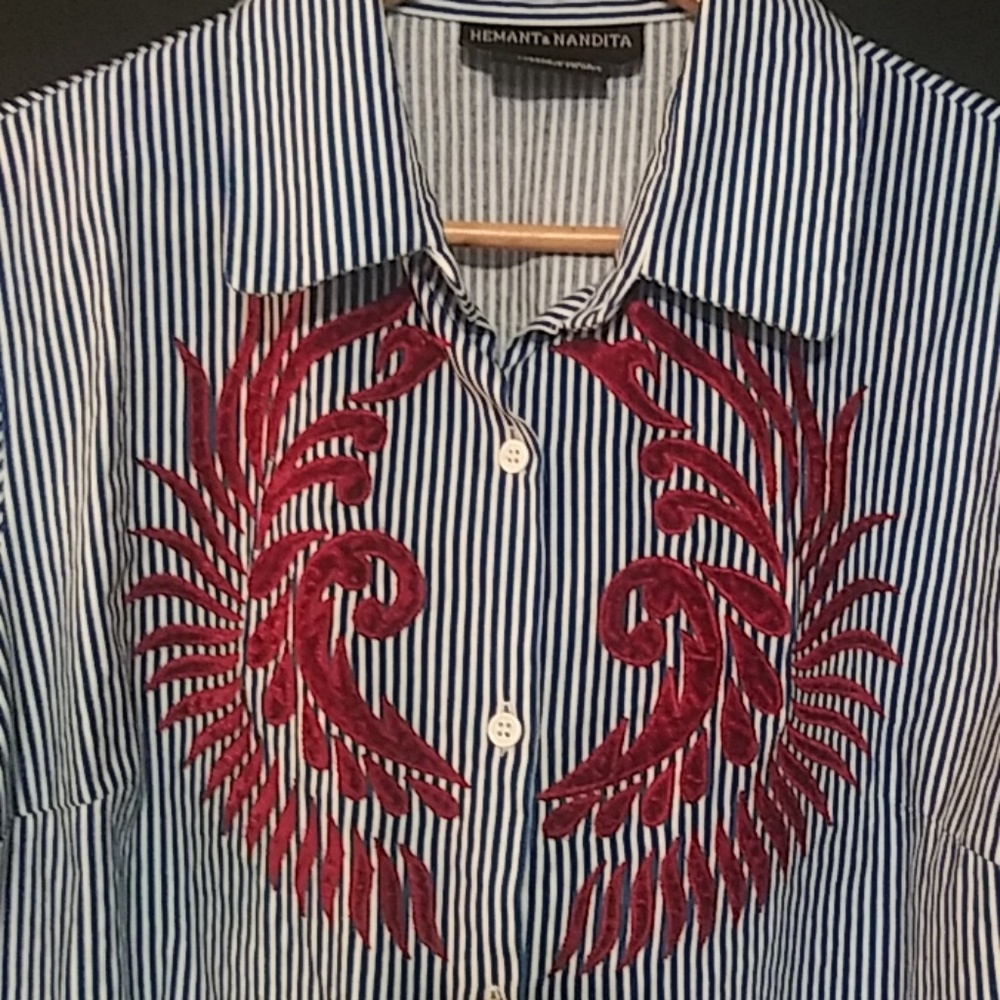 Anthropologie's Hermant & Nandita embroidered top